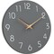 Mosewa Wall Clock 14 Inch Wall Clocks Battery Operated Silent Non-Ticking, Simple Modern Wood Clock Decorative for Bedroom, Living Room, Kitchen, Home Office (Gray)